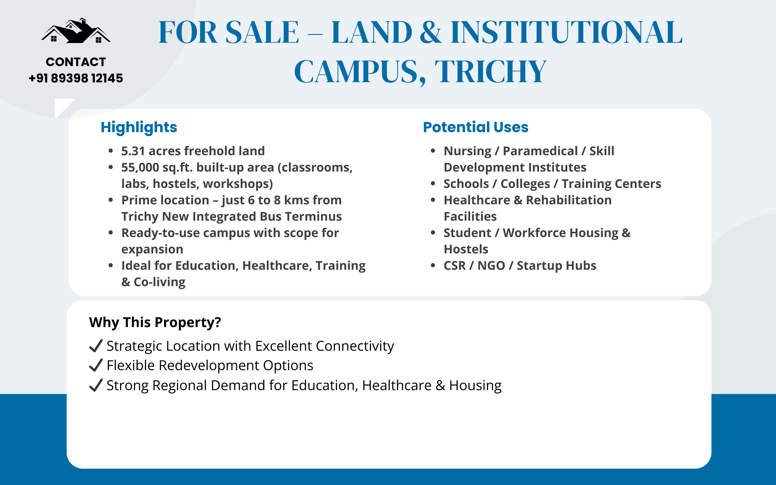 Land and Institutional Banner